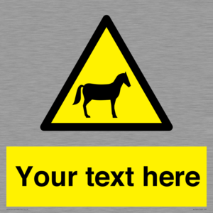 Custom warning horses